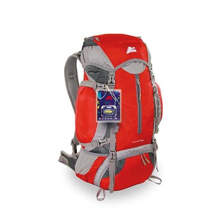 Mochila de trekking NEVADA 40 lt rojo y gris Marsupio