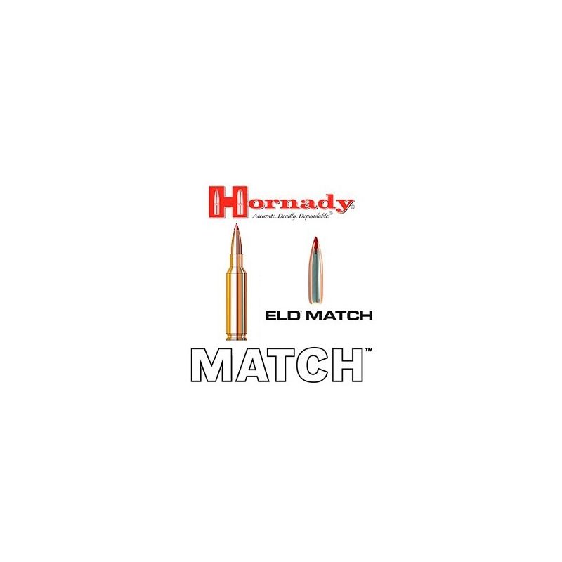 Bala Hornady Match 6.5 Creedmoor 140 grains ELD Match