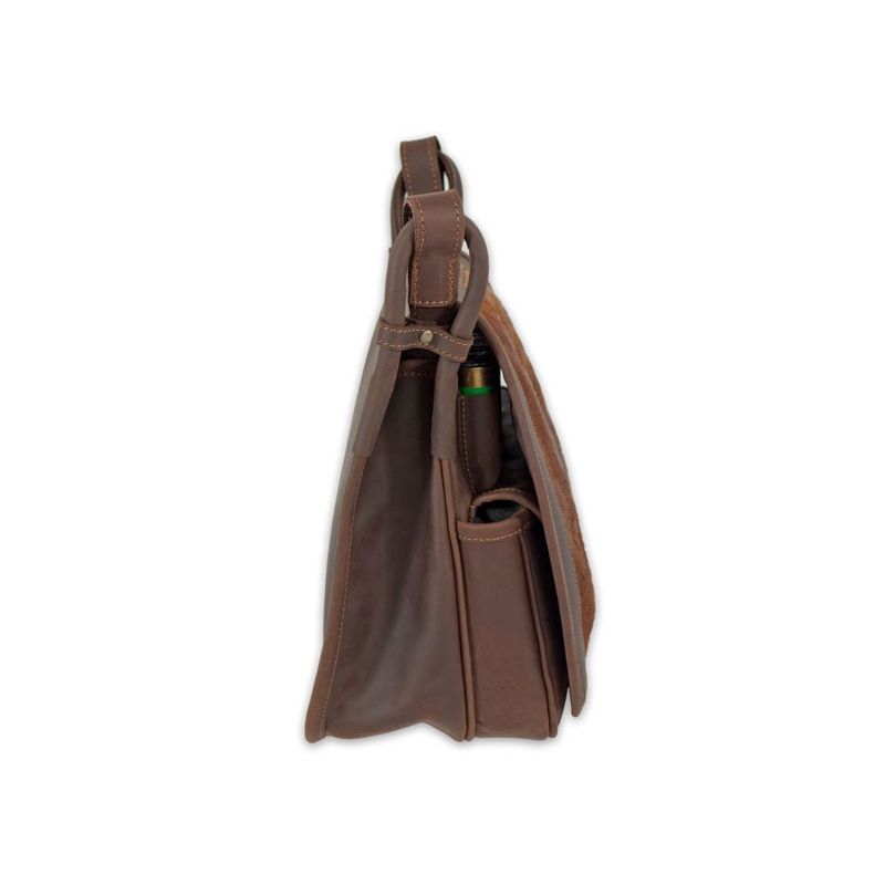 Morral con pelo para caza - grande, 8x cartuchos